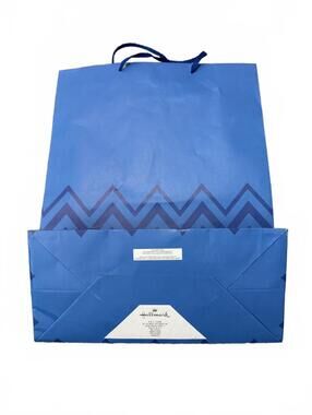 Hallmark Blue Gift Bag with Zigzag Design